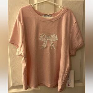 Pink Bow and Lace Shirt 🩷🎀